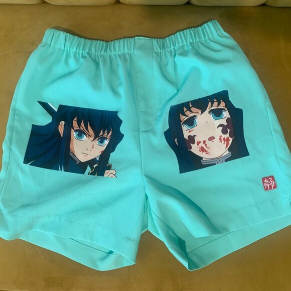 Jynwaye Anime Demon Slayer Muichiro Shorts, Large - Picture 1 of 5
